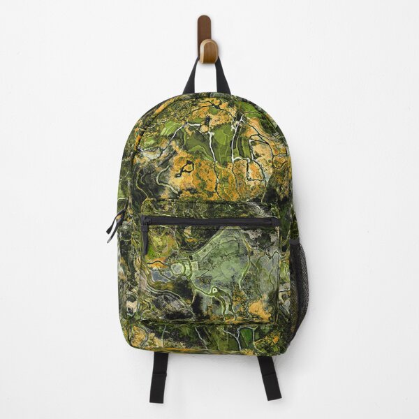 Item preview, Rich Green and Yellow Contoured Abstract designed and sold by Trevor Hirst.