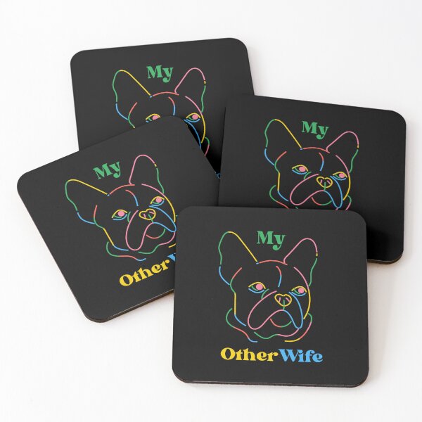 Item preview, My Other Wife is a French Bulldog Funny Cute Retro designed and sold by Michael Voyler.
