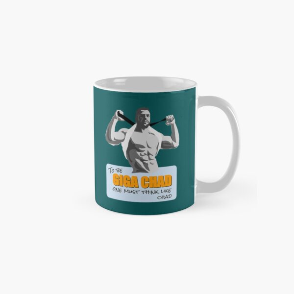 GIGACHAD Meme Coffee Mug, 11 Oz, 15 Oz Mug, Hyper Masculine Guy