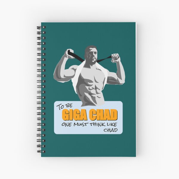 Giga chad, pepe chad, virgin set Spiral Notebook for Sale by T-Look