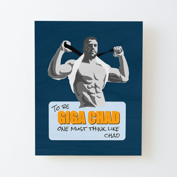 Giga Chad Meme , Fun Canvas Posters e Impressões Teles Pintura