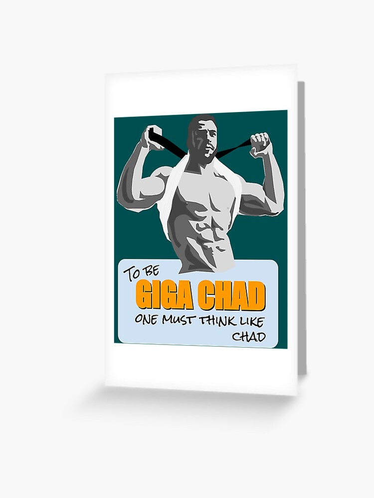 Gigachad Meme | Greeting Card