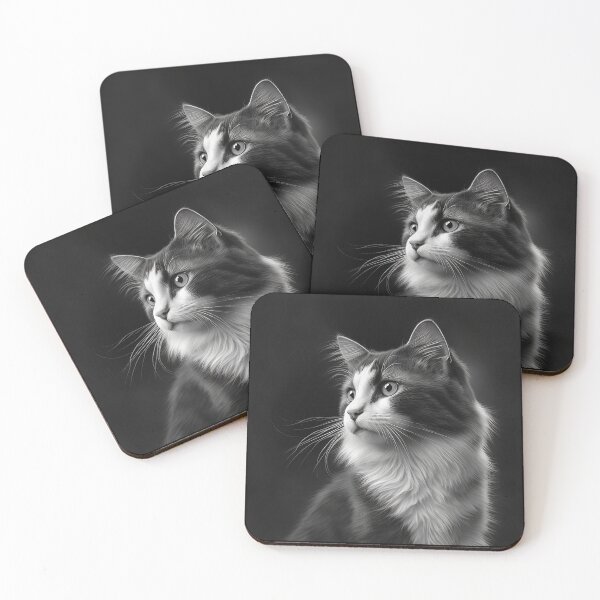 Aperçu de l'œuvre Chat portrait Maine Coon - amoureux des chats créée et vendue par SameeraDammeyer.