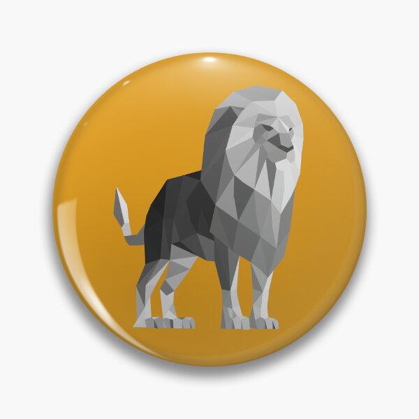Item preview, Gray Geometric Lion designed and sold by shaldesign.