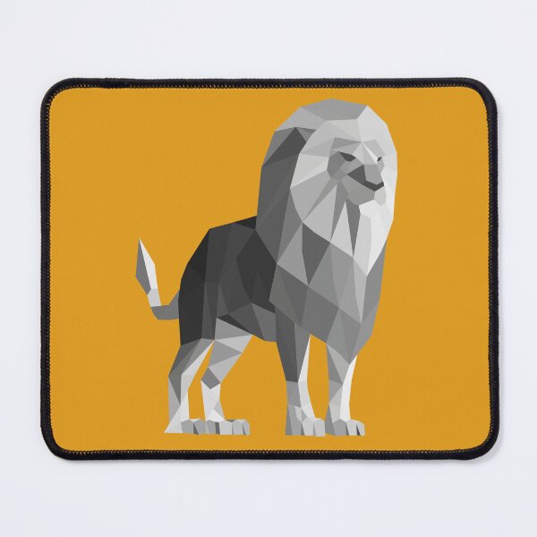 Item preview, Gray Geometric Lion designed and sold by shaldesign.