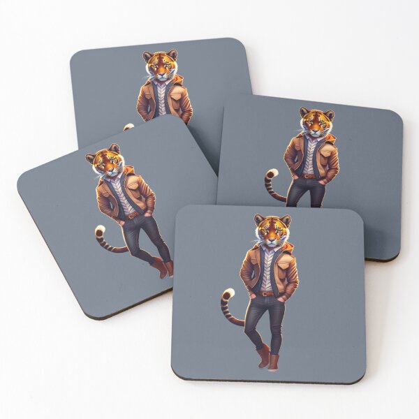 Item preview, Hipster Tiger V6 designed and sold by HipsterAnimals.