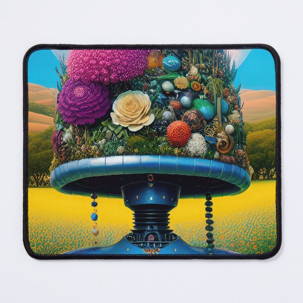 Item preview, Robotic head with natural elements, illustration. designed and sold by HAKKI ARSLAN.