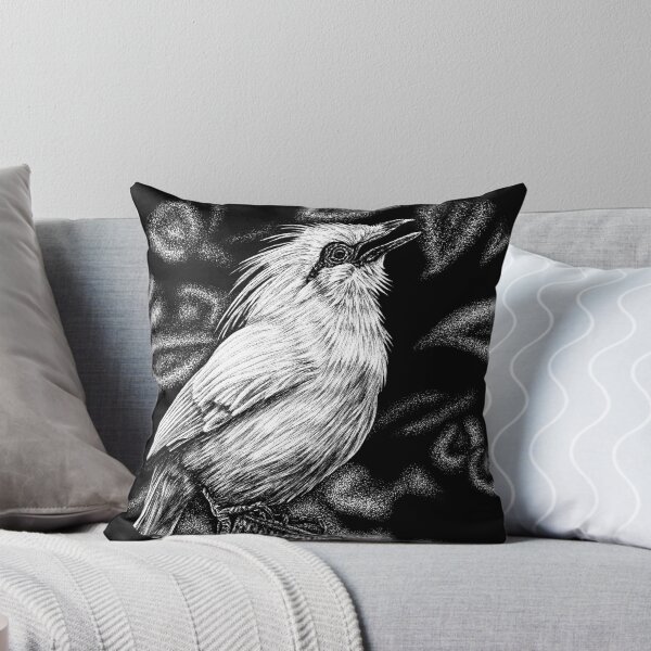 Item preview, Bali starling illustration designed and sold by LorenDowding.