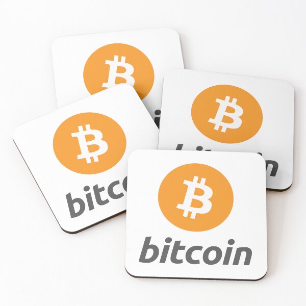 Item preview, Bitcoin BTC Crypto - Clean Vertical Orange Logo with Grey Text Logo designed and sold by CryptoMoods.