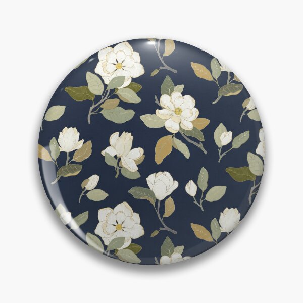 Item preview, Magnolia on indigo designed and sold by LavishSeason.