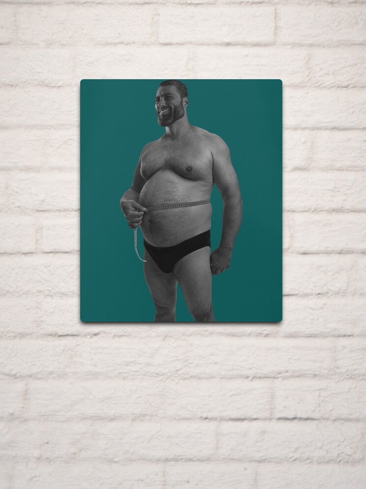 Fat Giga Chad Poster for Sale by TshirtGigaChad