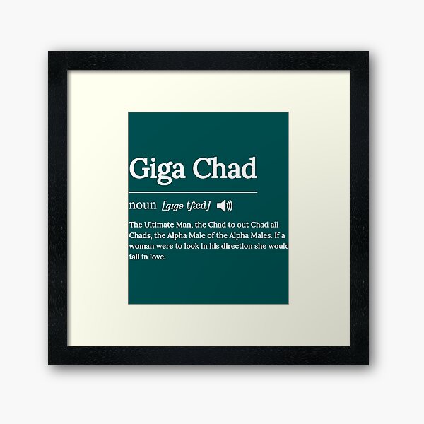 Giga Chad Pun Posters for Sale