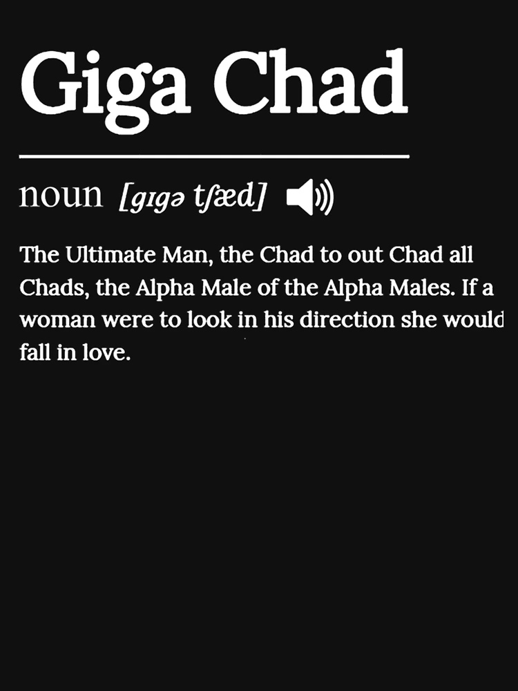 Urban Dictionary on X: @DrewyIDK Chad: 1. Slang for one's Scrotum