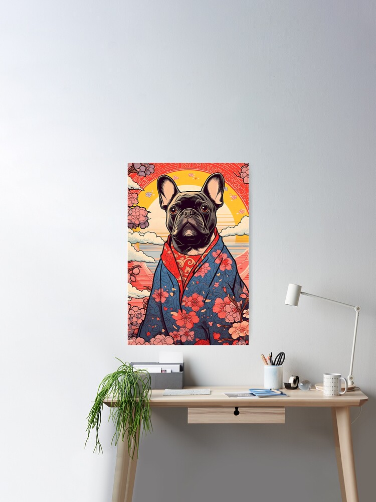 Dog Bulldog Fabric Kokka Japanese Canvas -  in 2023