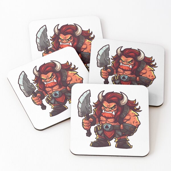 Item preview, Red Orc Warrior With Dagger designed and sold by TaurusDigital.