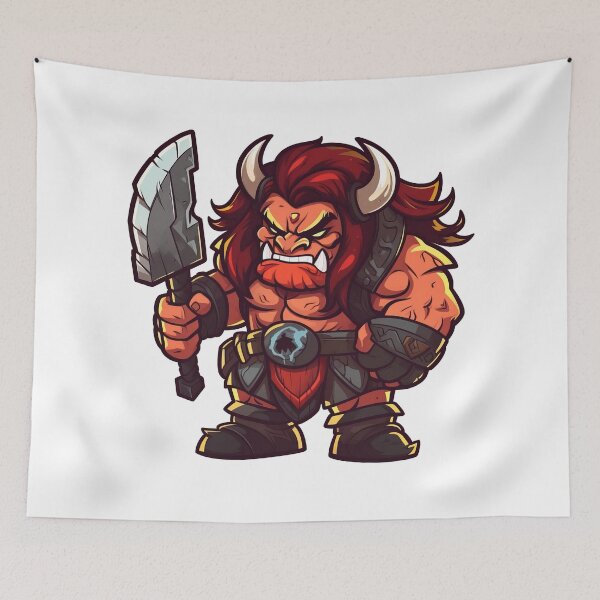 Item preview, Red Orc Warrior With Dagger designed and sold by TaurusDigital.