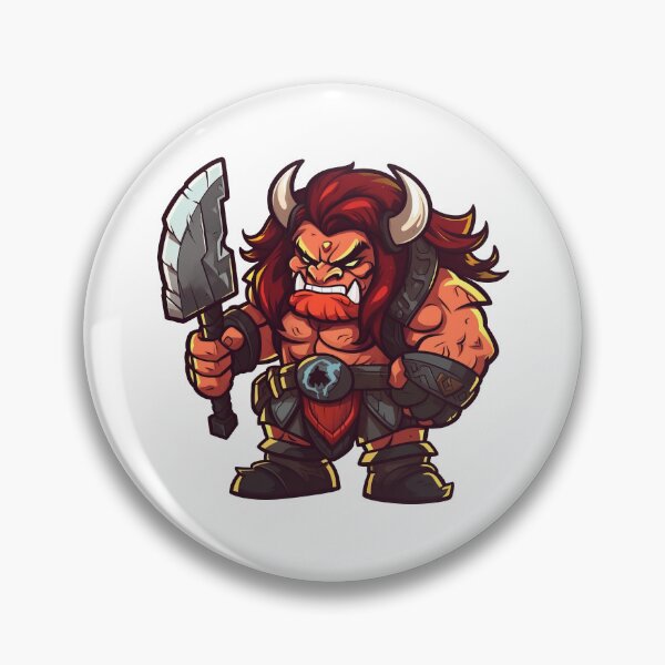 Item preview, Red Orc Warrior With Dagger designed and sold by TaurusDigital.