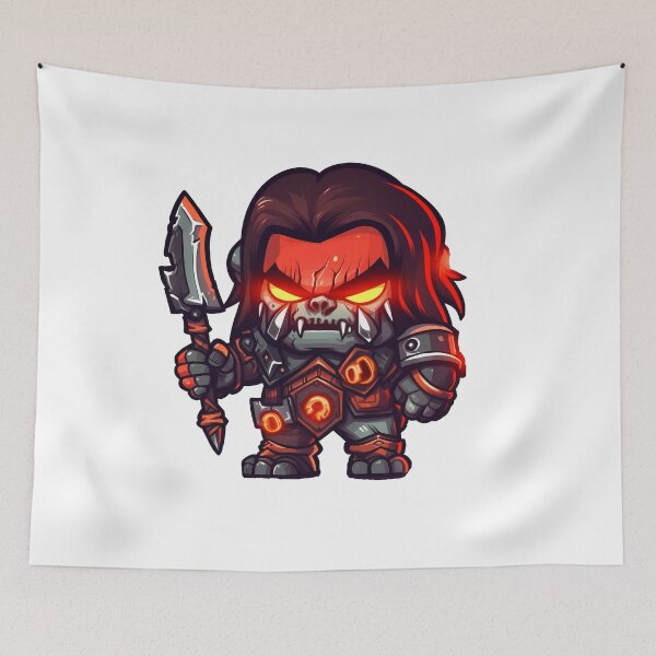 Item preview, Red Orc Warrior With Dagger designed and sold by TaurusDigital.