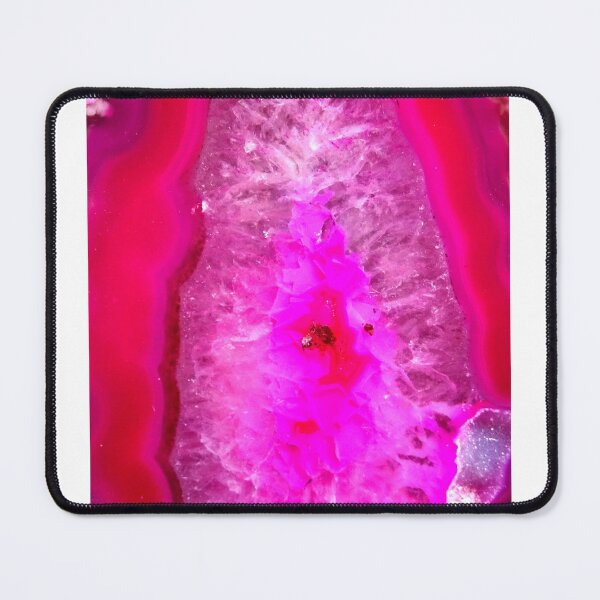 Item preview, CROSS SECTION THROUGH A PINK GEODE CRYSTAL designed and sold by mymumsart.