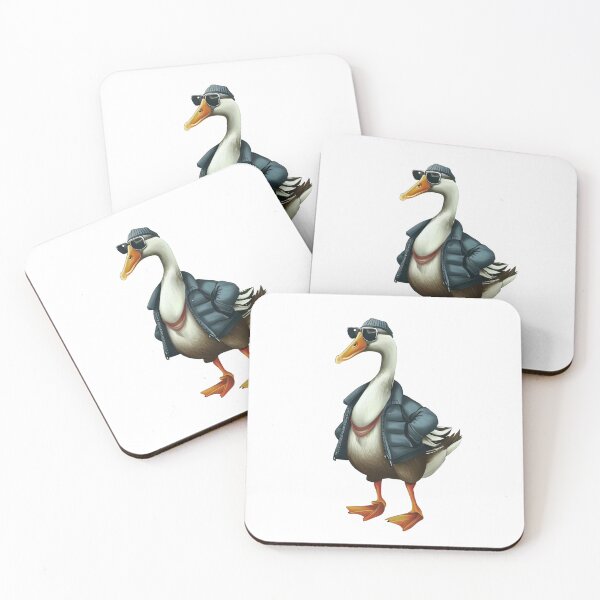 Item preview, Hipster Duck V4 designed and sold by HipsterAnimals.