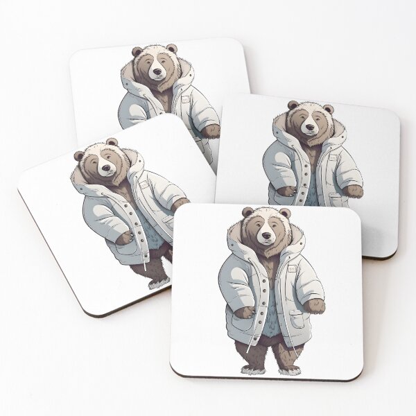 Item preview, Bear in winter outfit designed and sold by hamishby.