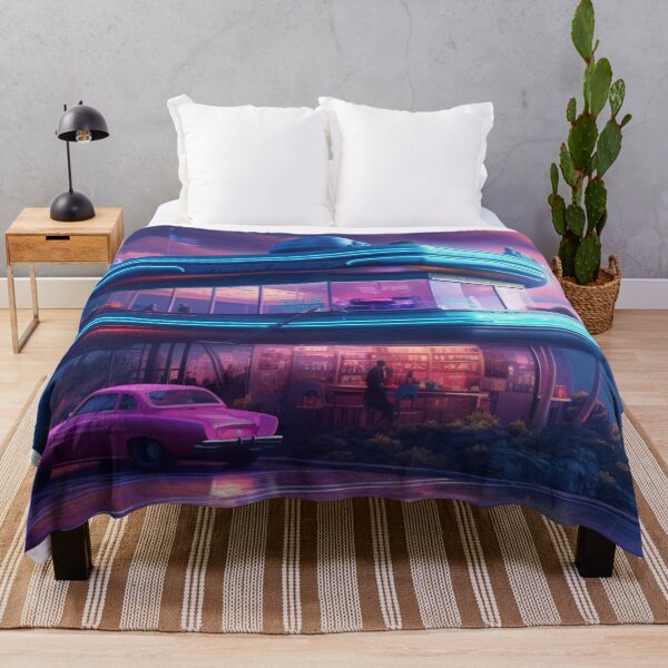 Item preview, Futuristic Diner with neon lights designed and sold by SanchezMiami.