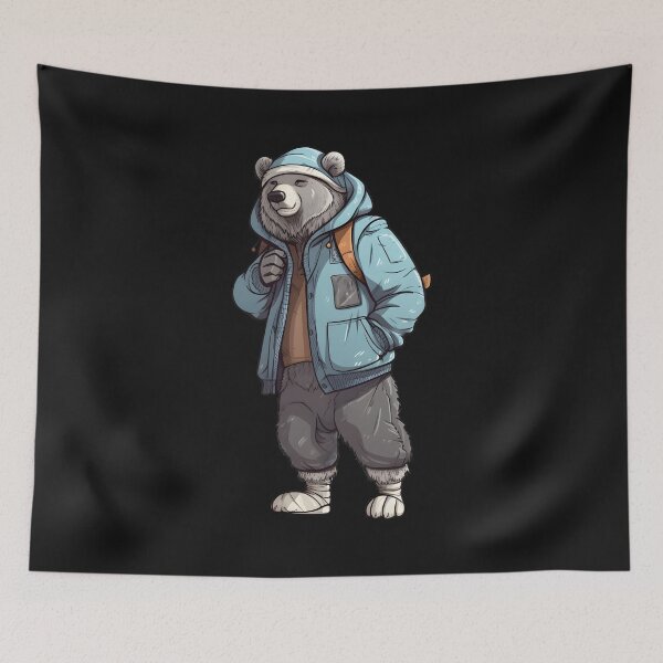 Item preview, Bear in winter outfit designed and sold by hamishby.