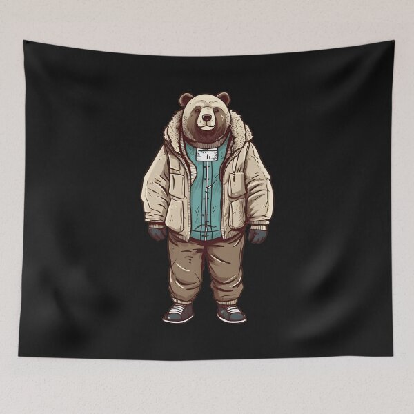 Item preview, Bear in winter outfit designed and sold by hamishby.