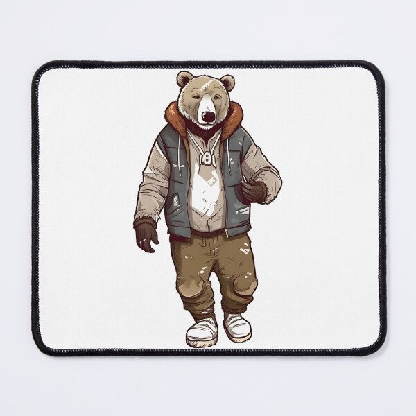 Item preview, Bear in winter outfit designed and sold by hamishby.