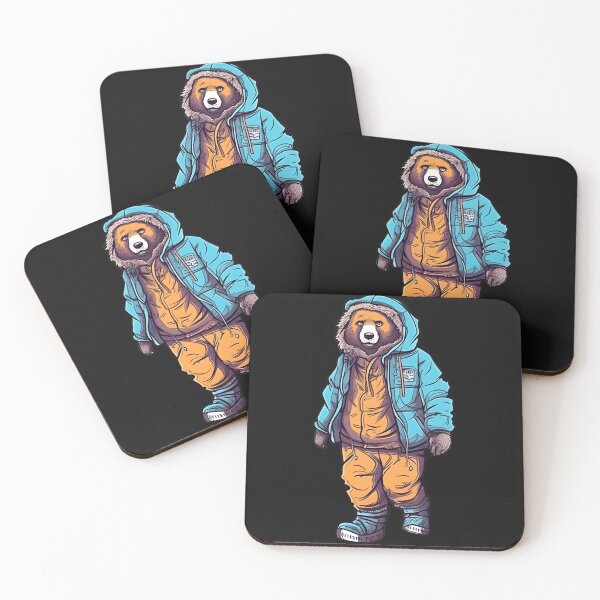 Item preview, Bear in winter outfit designed and sold by hamishby.