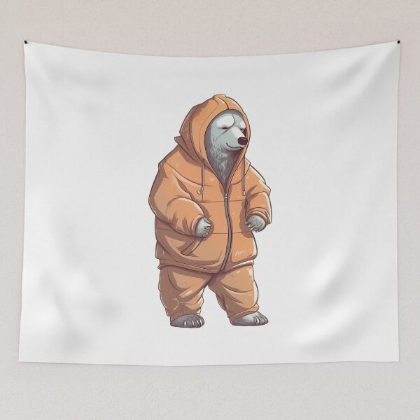 Item preview, Bear in winter outfit designed and sold by hamishby.
