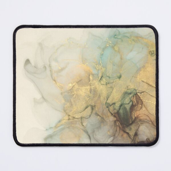 Item preview, Art Abstract watercolor flow smoke blot painting. Color canvas marble texture background. Gold (bronze) Alcohol ink. designed and sold by MTShoppingLine.