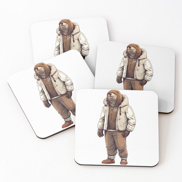 Item preview, Bear in winter outfit designed and sold by hamishby.
