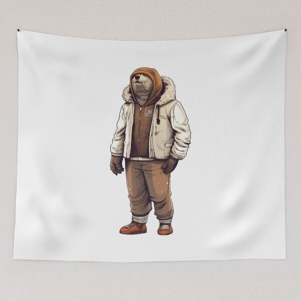 Item preview, Bear in winter outfit designed and sold by hamishby.