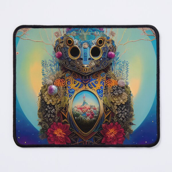 Item preview, Robotic head with natural elements, illustration. designed and sold by HAKKI ARSLAN.
