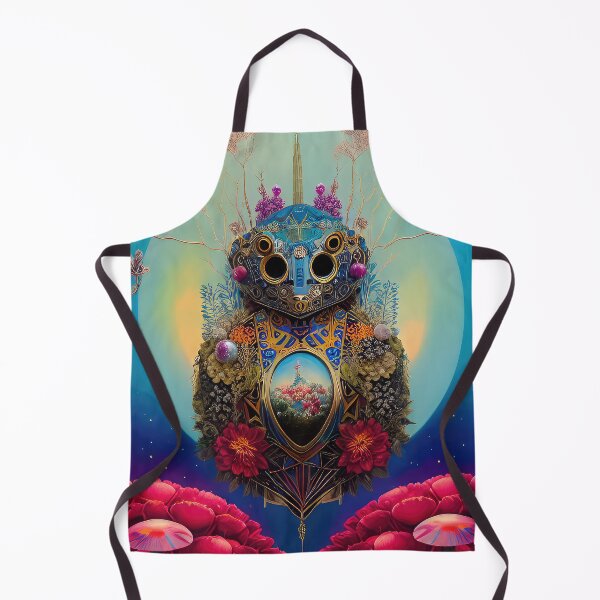 Item preview, Robotic head with natural elements, illustration. designed and sold by HAKKI ARSLAN.