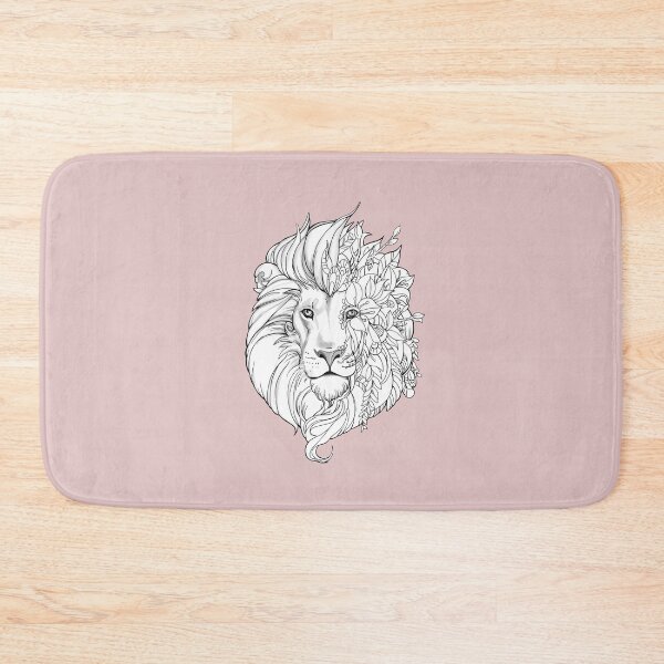 Item preview, Lioness head / flowers in relief designed and sold by LittleBital.