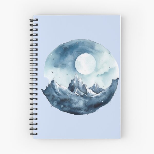 Item preview, Blue Mountain Watercolor Illustration  designed and sold by DelgadoStudio.