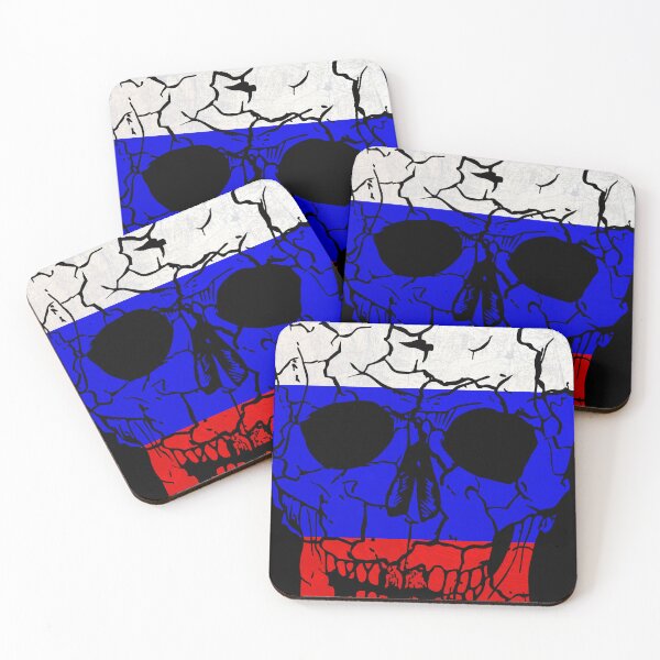 Item preview, Skull Flag of Russia,halloween designed and sold by EpicMaps.