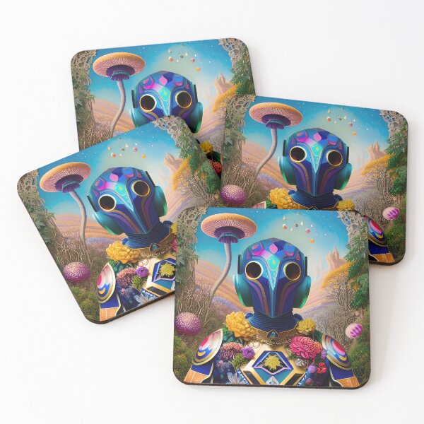 Item preview, Robotic head with natural elements, illustration. designed and sold by HAKKI ARSLAN.