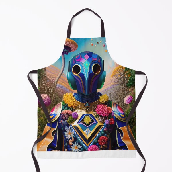 Item preview, Robotic head with natural elements, illustration. designed and sold by HAKKI ARSLAN.