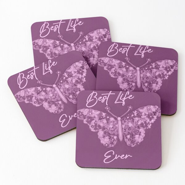Item preview, Purple Best Life Ever Wild Flower Butterfly Framed Art, Etc  designed and sold by IvaRenee.