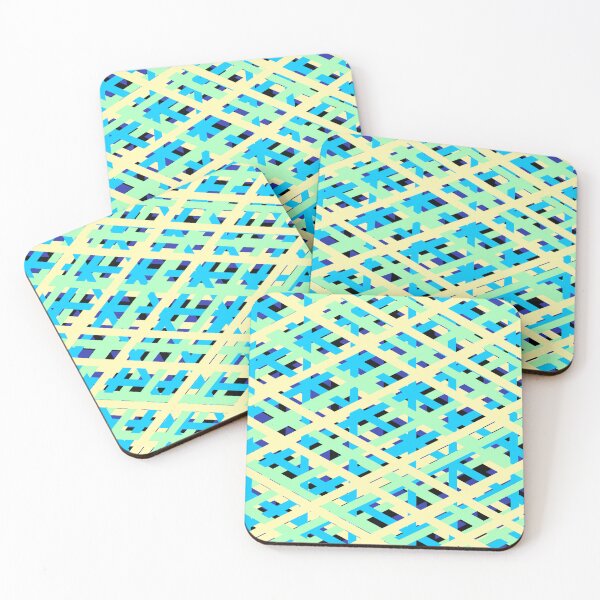 Item preview, Blue yellow green triangles  designed and sold by awsomepatterns.