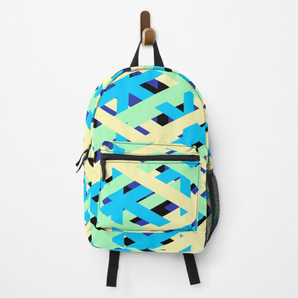 Item preview, Blue yellow green triangles  designed and sold by awsomepatterns.