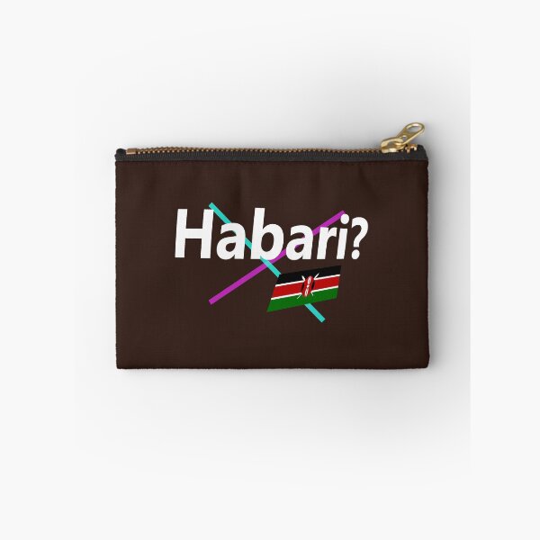 Item preview, Habari (hello in Swahili) abstract design designed and sold by lobodelnoir.