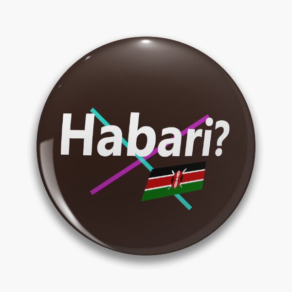 Item preview, Habari (hello in Swahili) abstract design designed and sold by lobodelnoir.
