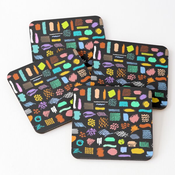 Item preview, Collection of colorful bright dry paint brush marker ink stokes textures. designed and sold by MTShoppingLine.