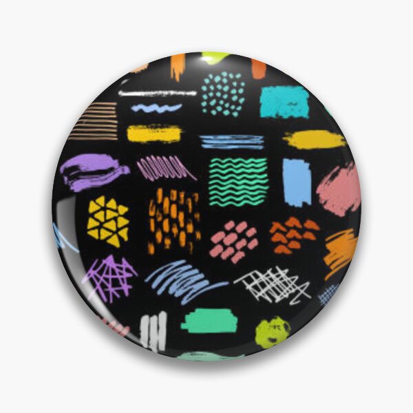Item preview, Collection of colorful bright dry paint brush marker ink stokes textures. designed and sold by MTShoppingLine.