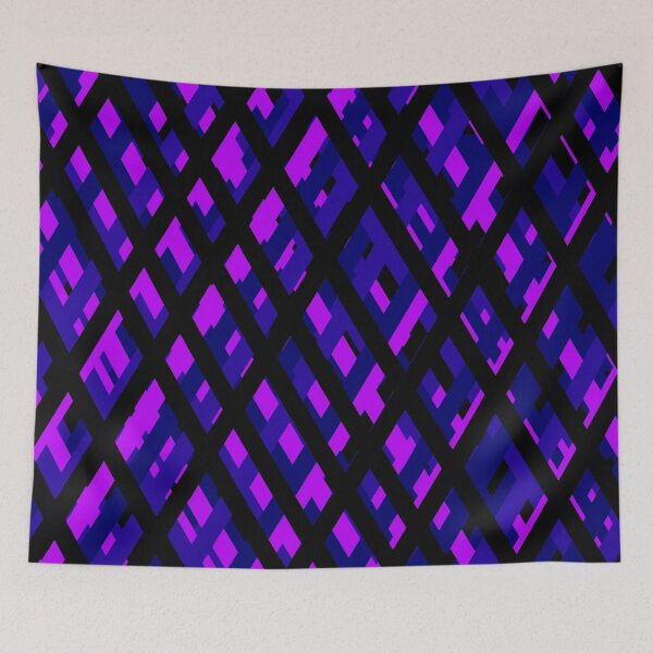 Item preview, Blue pink black triangles  designed and sold by awsomepatterns.