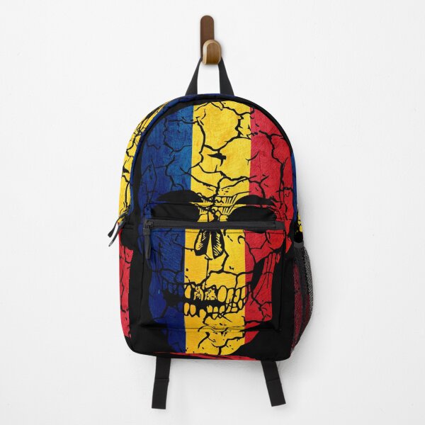 Item preview, Skull Flag of Romania,halloween designed and sold by EpicMaps.